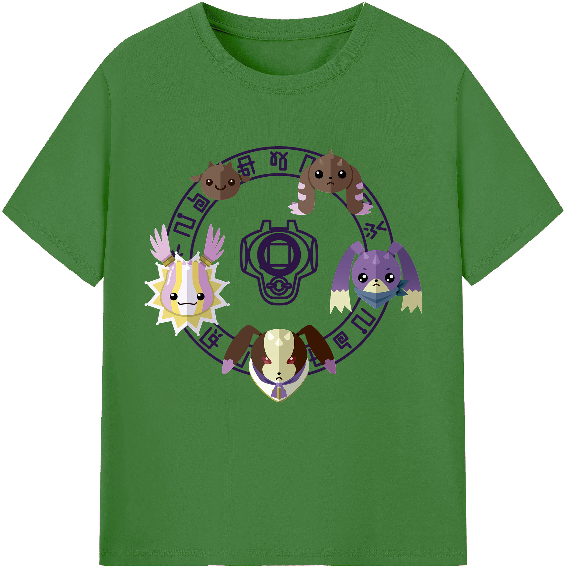 （画像用） Digimon デジタルモンスター/デジモン レディースカジュアルプリントTシャツ（綿100％）